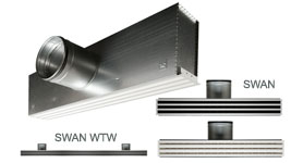 Линейные потолочные щелевые диффузоры SWAN/SWAN WTW
