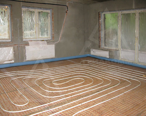 Радиаторная система отопления дома и «теплый пол» на этапе строительства
