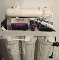 Фото внутреннего устройства модуля водоподготовки для системы форсуночного увлажнения