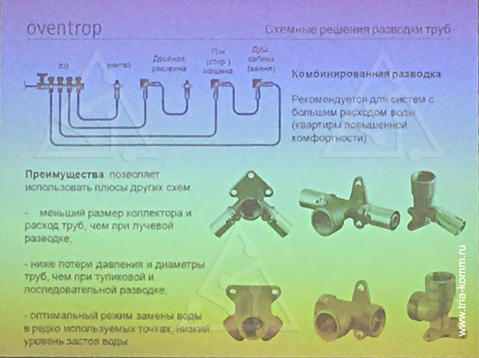 Схема и преимущества комбинированной разводки труб в системе водоснабжения