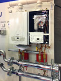 Котлы Baxi, датчик наружной температуры Siemens QAC 34, комнатный термостат Siemens QAA 55, модуль расширения AVS75