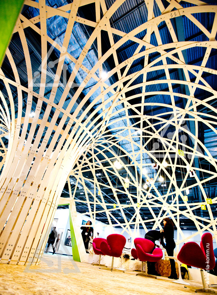 Удивительные объекты и внутренние пространства из деревесины на выставке Ecobuild 2014
