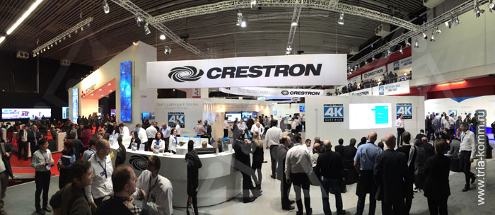 Стенд компании Crestron на выставке ISE 2014