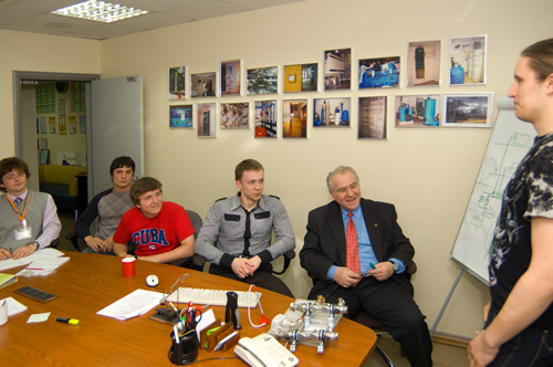 Валерий Николаевич Карпов за обсуждением вопросов проектирования отопления