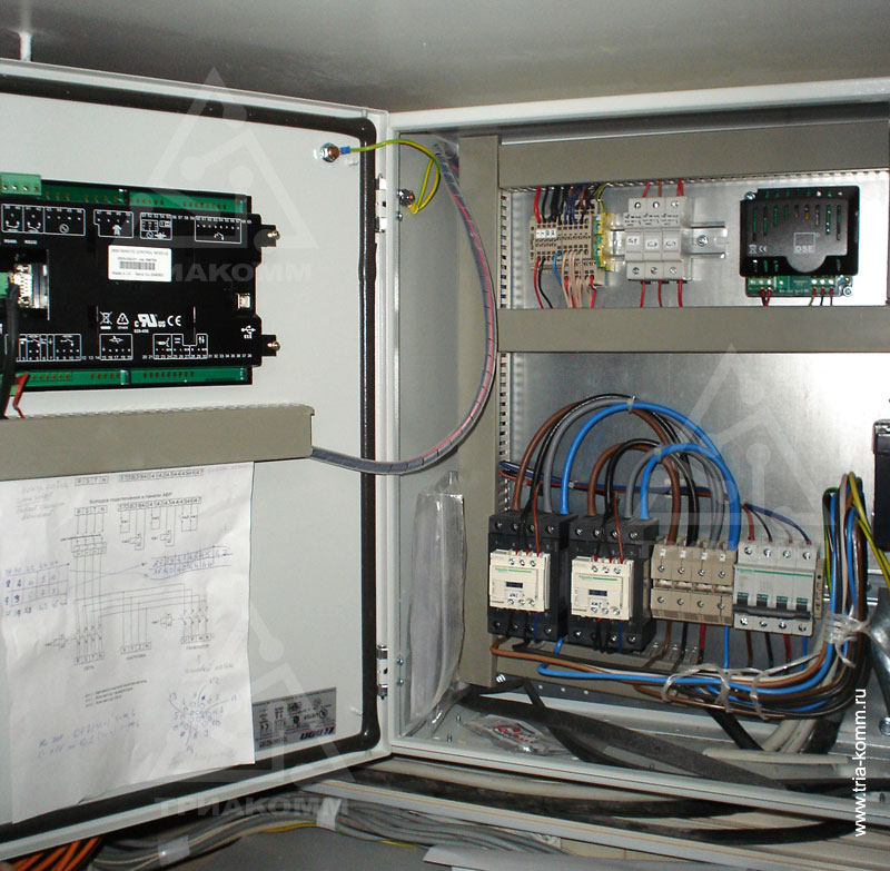 Фото проверки всех электрических подключений в щите АВР