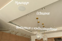 Фото комплекса систем освещения, мультирум, вентиляции и кондиционирования в интерьере квартиры