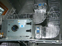 Фото охлаждающего блока PM-Luft и клапанов управления расходом воздуха на воздуховодах