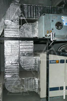 Фото воздуховодов вентиляционного агрегата и охладителя системы Swegon Gold