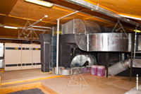 Фото 1-й вентиляционной установки Swegon Gold и воздуховодов системы вентиляции