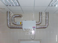 Фото приточно-вытяжной вентиляционной установки Kanalflakt (Systemair) для вентиляции помещений в коттедже