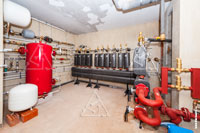 Фото выполненного монтажа систем отопления, холодоснабжения и холодного водоснабжения (ХВС) в котельной
