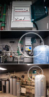 Фото электрического щита для электропитания системы водоподготовки, насосов (скважины, полива) и контроллеров